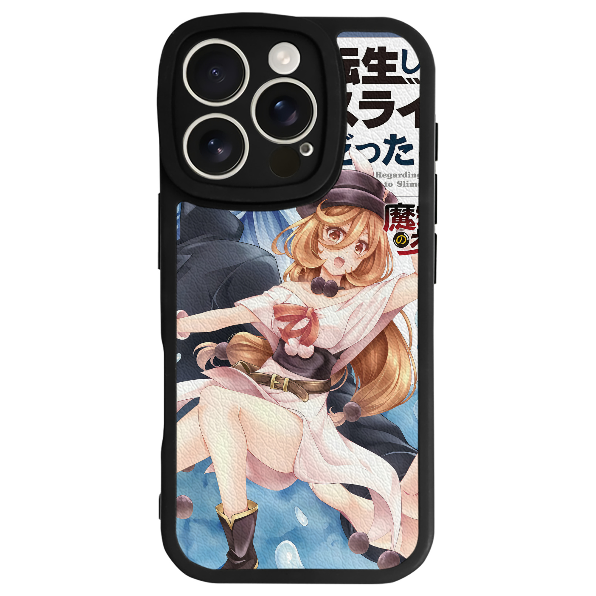 （画像用） 転スラ Regarding Reincarnated to Slime 【iPhone 16シリーズ対応】シリコンスマホケース（レザー調） 材質：シリコン